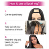 Cheap U Part Wig Glueless Deep Wave Virgin Human Hair Wigs - KissLove Hair