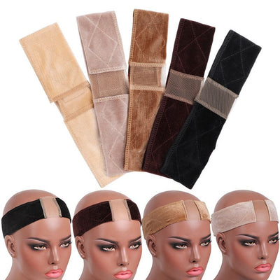 Lace Wig Grip Band Velvet Adjustable Elastic Band With Swiss Lace For Wigs - KissLove Hair