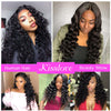 Loose Wave 3 Bundles With 4*4 Lace Closure Brazilian Human Hair Weaves
