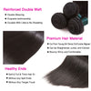 Brazilian Straight Hair 3 Bundles With Frontal Virgin Human Hair Weave