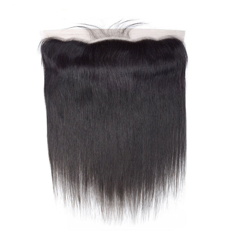 Brazilian Straight Hair 3 Bundles With HD Lace Frontal 12A Virgin Human Hair Weaves - KissLove Hair